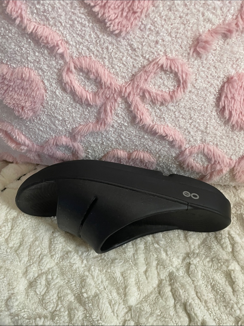 OOFOS Black OOah Slide Comfort Sandals - Picture 6 of 8